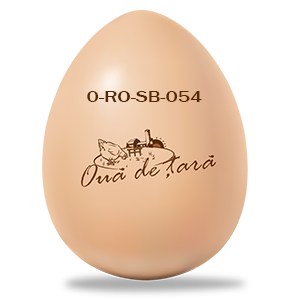 0-RO-SB-054 pentru ouăle produse în sistem de agricultură ecologică, în România, în județul Sibiu, la fermele înregistrate și autorizate de către DSVSA pe raza județului Sibiu, având numărul de identificare specific 054.